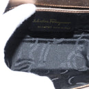 Salvatore Ferragamo Gancini Shoulder Bag Leather Gold Auth BA6129-18