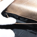 Salvatore Ferragamo Gancini Shoulder Bag Leather Gold Auth BA6129-21