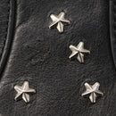 Jimmy Choo Studs Shoulder Bag Leather Black Auth BA6132-10