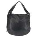 Jimmy Choo Studs Shoulder Bag Leather Black Auth BA6132-2