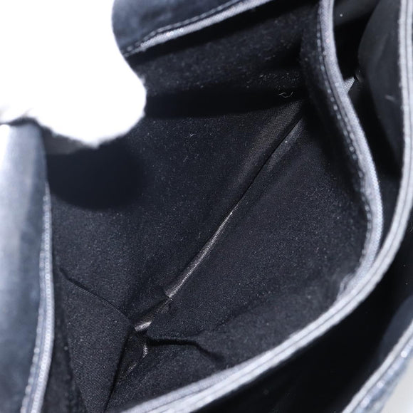 BALLY Hand Bag Leather Black Gold Auth BA6133