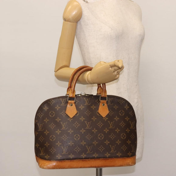 LOUIS VUITTON Monogram Alma Hand Bag M51130 LV Auth BA6141