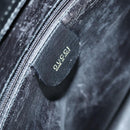 GUCCI Bamboo Hand Bag Leather 2way Black Gold 002 2855 0322 0 Auth BA6143-16