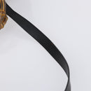 GUCCI Bamboo Hand Bag Leather 2way Black Gold 002 2855 0322 0 Auth BA6143-8