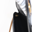 Christian Dior Shoulder Bag Leather Black Gold Auth BA6146-19