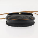 Christian Dior Shoulder Bag Leather Black Gold Auth BA6146-5