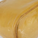 LOUIS VUITTON Monogram Vernis Houston Hand Bag Beige M91004 LV Auth BA6147-16