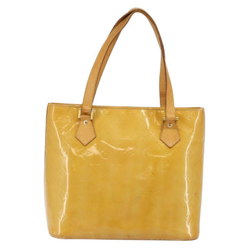 LOUIS VUITTON Monogram Vernis Houston Hand Bag Beige M91004 LV Auth BA6147 - 0