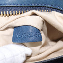 Chloe Etel Hand Bag Leather 2way Blue Gold Auth BA6149-22