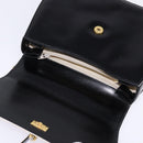 BALLY Shoulder Bag Leather Black Gold Auth BA6151-9
