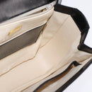 BALLY Shoulder Bag Leather Black Gold Auth BA6151-19