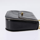 BALLY Shoulder Bag Leather Black Gold Auth BA6151-4