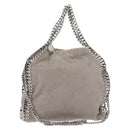Stella MacCartney Falabella Chain Bag Suede Gray Silver 371223 Auth BA6154-1