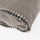 Stella MacCartney Falabella Chain Bag Suede Gray Silver 371223 Auth BA6154-14