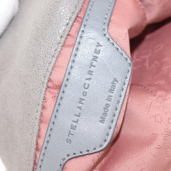 Stella MacCartney Falabella Chain Bag Suede Gray Silver 371223 Auth BA6154