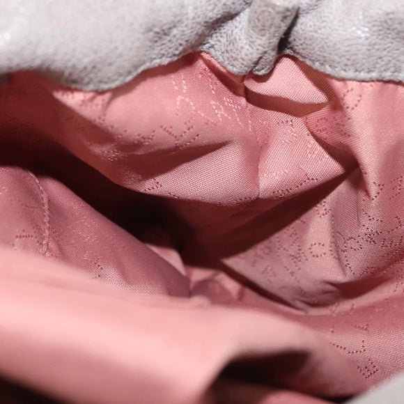 Stella MacCartney Falabella Chain Bag Suede Gray Silver 371223 Auth BA6154