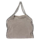 Stella MacCartney Falabella Chain Bag Suede Gray Silver 371223 Auth BA6154-2