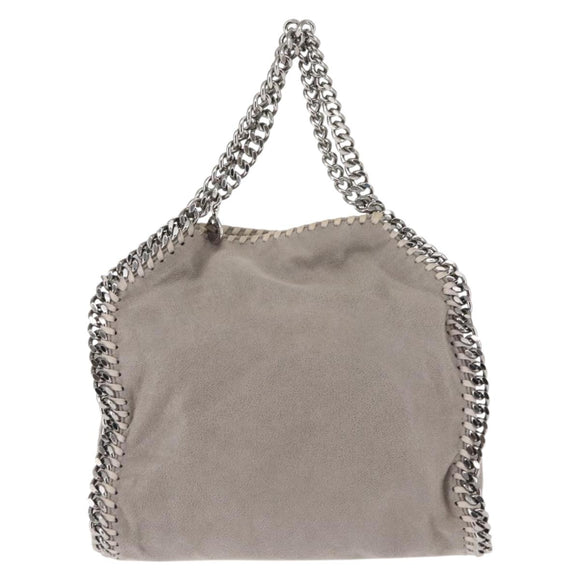 Stella MacCartney Falabella Chain Bag Suede Gray Silver 371223 Auth BA6154