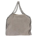 Stella MacCartney Falabella Chain Bag Suede Gray Silver 371223 Auth BA6154-3