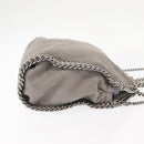 Stella MacCartney Falabella Chain Bag Suede Gray Silver 371223 Auth BA6154-4
