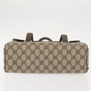 GUCCI GG Supreme Hand Bag PVC Beige Gold 116 02 080 Auth BA6160-6