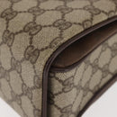 GUCCI GG Supreme Hand Bag PVC Beige Gold 116 02 080 Auth BA6160-15