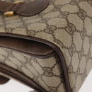 GUCCI GG Supreme Hand Bag PVC Beige Gold 116 02 080 Auth BA6160-16