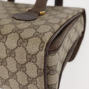 GUCCI GG Supreme Hand Bag PVC Beige Gold 116 02 080 Auth BA6160-17