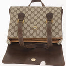 GUCCI GG Supreme Hand Bag PVC Beige Gold 116 02 080 Auth BA6160-10