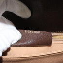 GUCCI GG Supreme Hand Bag PVC Beige Gold 116 02 080 Auth BA6160-12