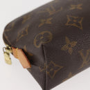 LOUIS VUITTON Monogram Pochette Cosmetic PM Pouch M43998 LV Auth BA6165-7
