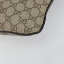 GUCCI GG Supreme Shoulder Bag PVC Beige Silver 141626 Auth BA6168-16