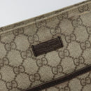 GUCCI GG Supreme Shoulder Bag PVC Beige Silver 141626 Auth BA6168-18