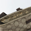 GUCCI GG Supreme Shoulder Bag PVC Beige Silver 141626 Auth BA6168-9