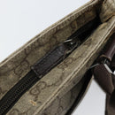 GUCCI GG Supreme Shoulder Bag PVC Beige Silver 141626 Auth BA6168-19