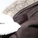 GUCCI GG Supreme Shoulder Bag PVC Beige Silver 141626 Auth BA6168-12