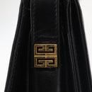 GIVENCHY Shoulder Bag Leather Black Gold Auth BA6169-10