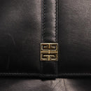 GIVENCHY Shoulder Bag Leather Black Gold Auth BA6169-17