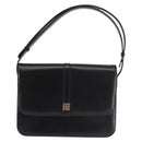 GIVENCHY Shoulder Bag Leather Black Gold Auth BA6169-13