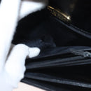 GIVENCHY Shoulder Bag Leather Black Gold Auth BA6169-21