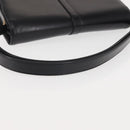 GIVENCHY Shoulder Bag Leather Black Gold Auth BA6169-7