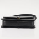 GIVENCHY Shoulder Bag Leather Black Gold Auth BA6169-5