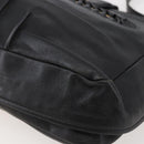 Chloe Shoulder Bag Leather Black Gold Auth BA6170-9