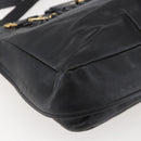 Chloe Shoulder Bag Leather Black Gold Auth BA6170-14