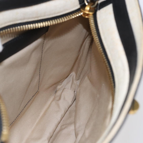 Chloe Shoulder Bag Leather Black Gold Auth BA6170