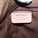Salvatore Ferragamo Gancini Tote Bag Leather Pink Gold Auth BA6171-16