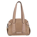 Salvatore Ferragamo Gancini Tote Bag Leather Pink Gold Auth BA6171-2