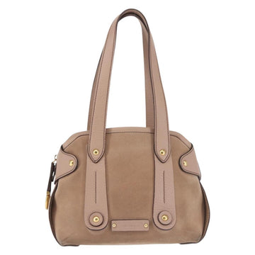 Salvatore Ferragamo Gancini Tote Bag Leather Pink Gold Auth BA6171 - 0