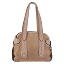 Salvatore Ferragamo Gancini Tote Bag Leather Pink Gold Auth BA6171-3