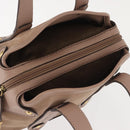 Salvatore Ferragamo Gancini Tote Bag Leather Pink Gold Auth BA6171-6